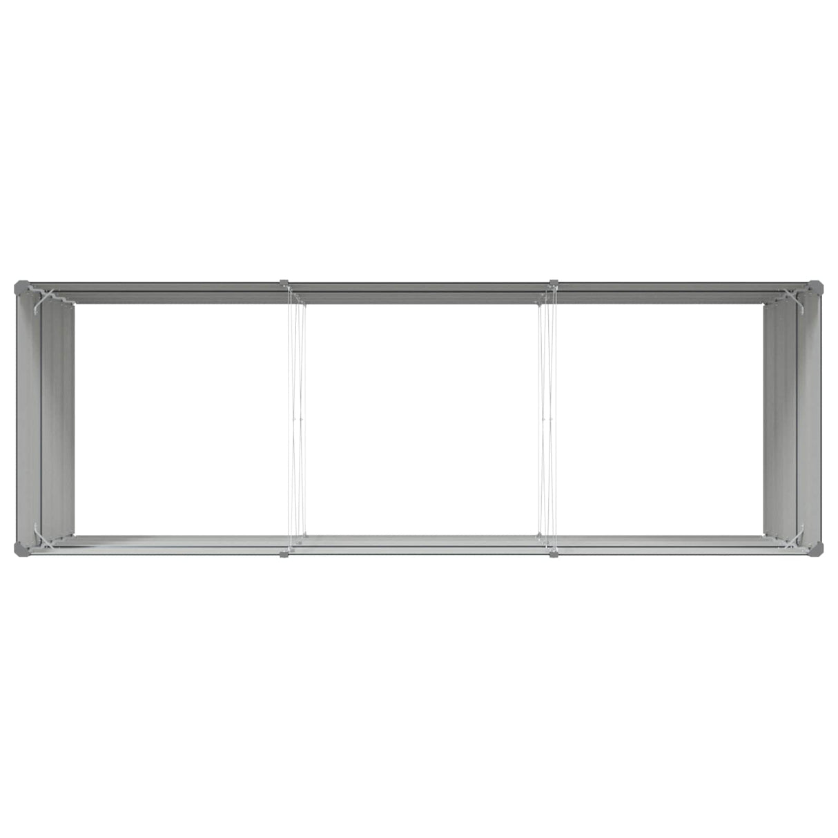 Planter Anthracite 290 x 100 x 75 cm Galvanised Steel