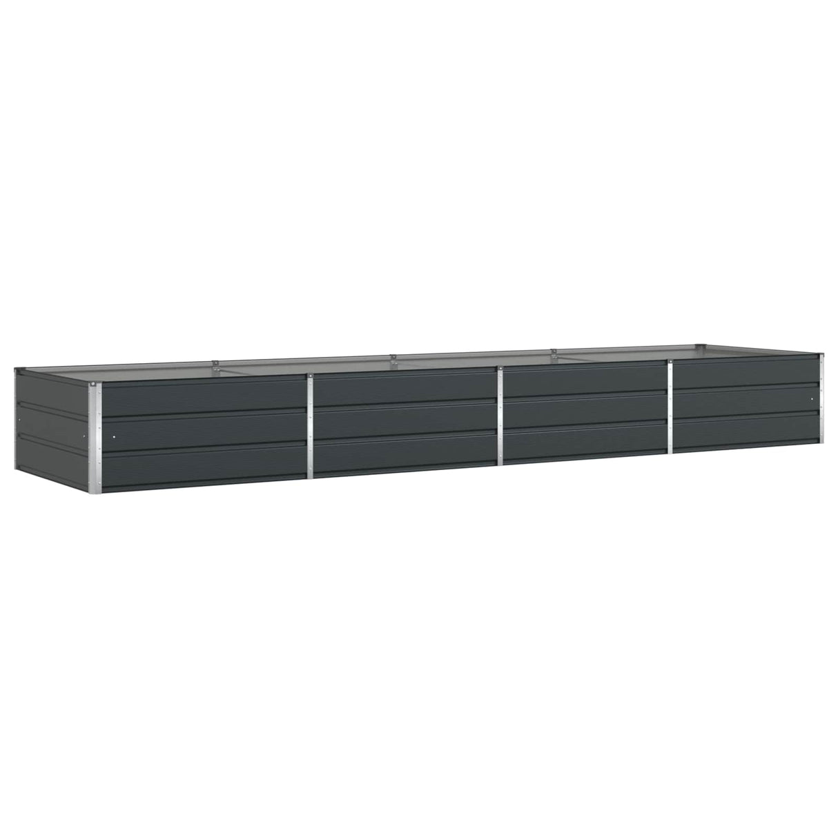 Planter Anthracite 195 x 100 x 45 cm Galvanised Steel