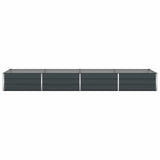Planter Anthracite 385 x 100 x 45 cm Galvanised Steel