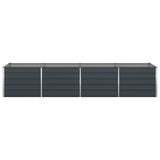 Planter Anthracite 385 x 100 x 75 cm Galvanised Steel