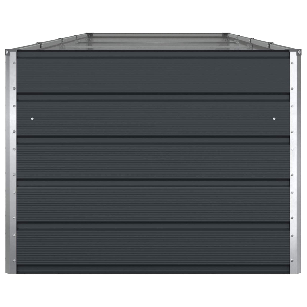Planter Anthracite 385 x 100 x 75 cm Galvanised Steel