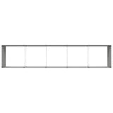 Planter Anthracite 480 x 100 x 45 cm Galvanised Steel