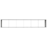 Planter Anthracite 580 x 100 x 45 cm Galvanised Steel