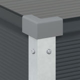 Planter Anthracite 100 x 45 x 90 cm Galvanised Steel