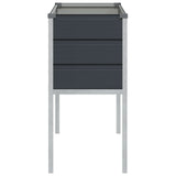 Planter Anthracite 100 x 45 x 90 cm Galvanised Steel