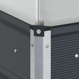 Planter Anthracite 100 x 100 x 77 cm Galvanised Steel