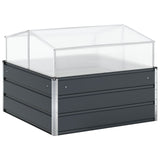 Planter Anthracite 100 x 100 x 77 cm Galvanised Steel