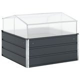 Planter Anthracite 100 x 100 x 77 cm Galvanised Steel