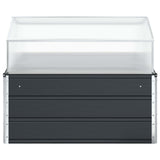 Planter Anthracite 100 x 100 x 77 cm Galvanised Steel