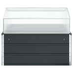 Planter Anthracite 100 x 100 x 77 cm Galvanised Steel