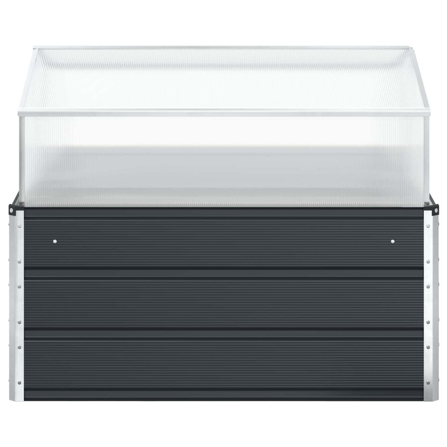Planter Anthracite 100 x 100 x 77 cm Galvanised Steel