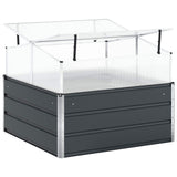 Planter Anthracite 100 x 100 x 77 cm Galvanised Steel