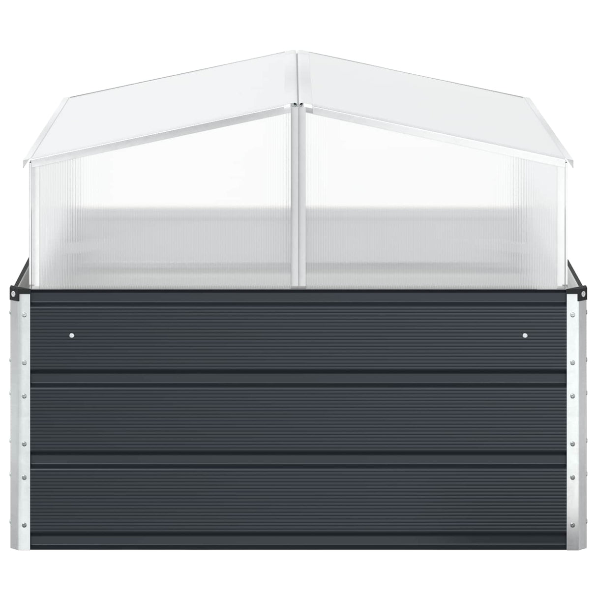 Planter Anthracite 100 x 100 x 77 cm Galvanised Steel