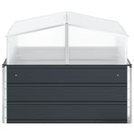 Planter Anthracite 100 x 100 x 77 cm Galvanised Steel