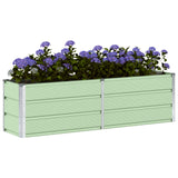 Planter Green 160 x 40 x 45 cm Steel - Side View