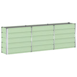 Planter Green 240 x 40 x 75 cm Steel