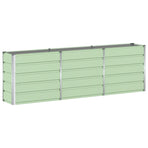 Planter Green 240 x 40 x 75 cm Steel