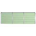 Planter Green 240 x 40 x 75 cm Steel