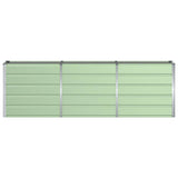 Planter Green 160 x 40 x 75 cm Steel - Top-Down View