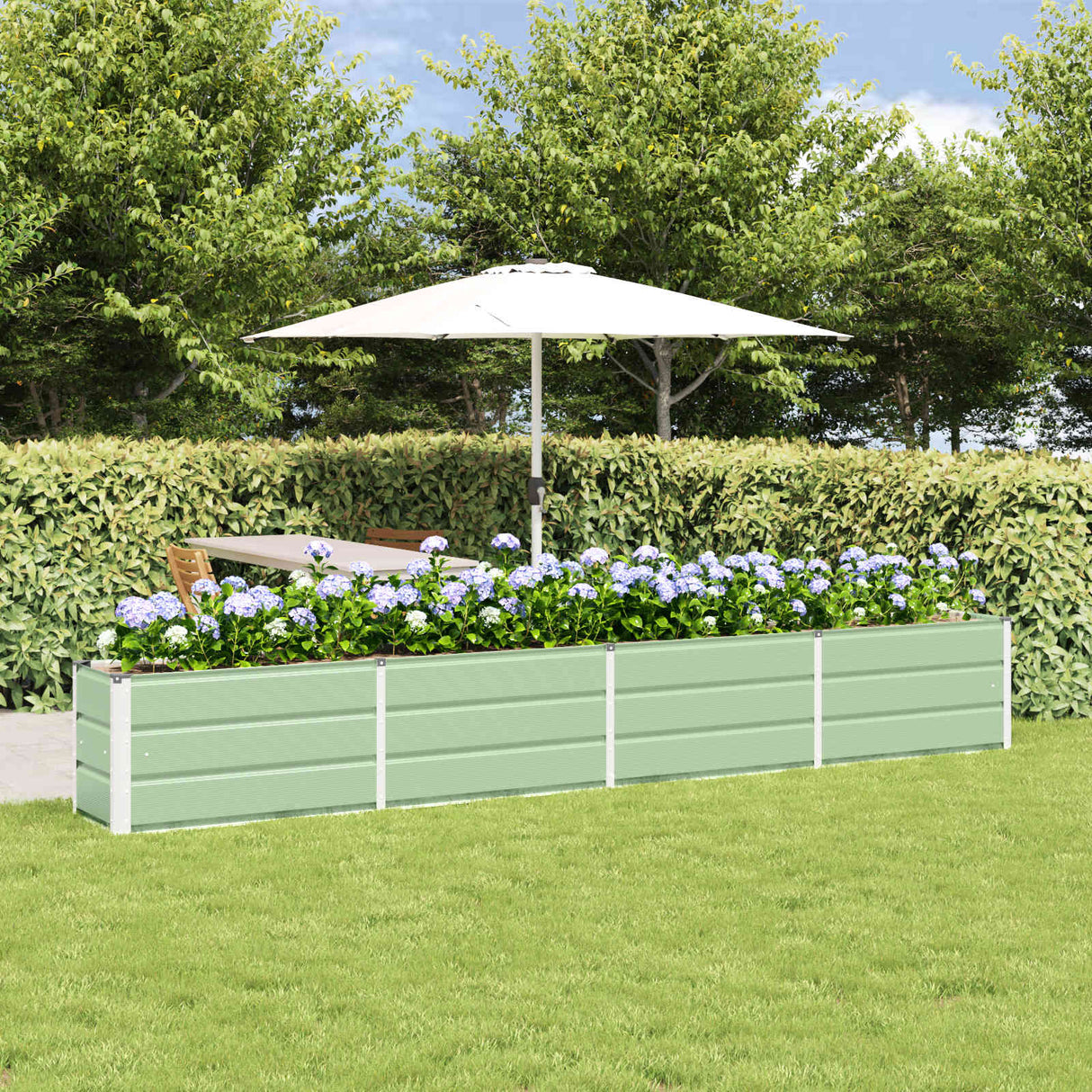 Planter Green 320 x 40 x 45 cm Steel