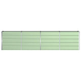 Planter Green 160 x 40 x 75 cm Steel - Top-Down View