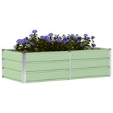 Planter Green 160 x 80 x 45 cm Steel - Side View