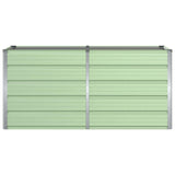 Planter Green 160 x 80 x 75 cm Steel - Top-Down View