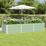 Planter Green 240 x 80 x 45 cm Steel