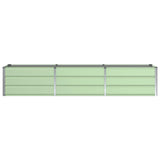 Planter Green 240 x 80 x 45 cm Steel