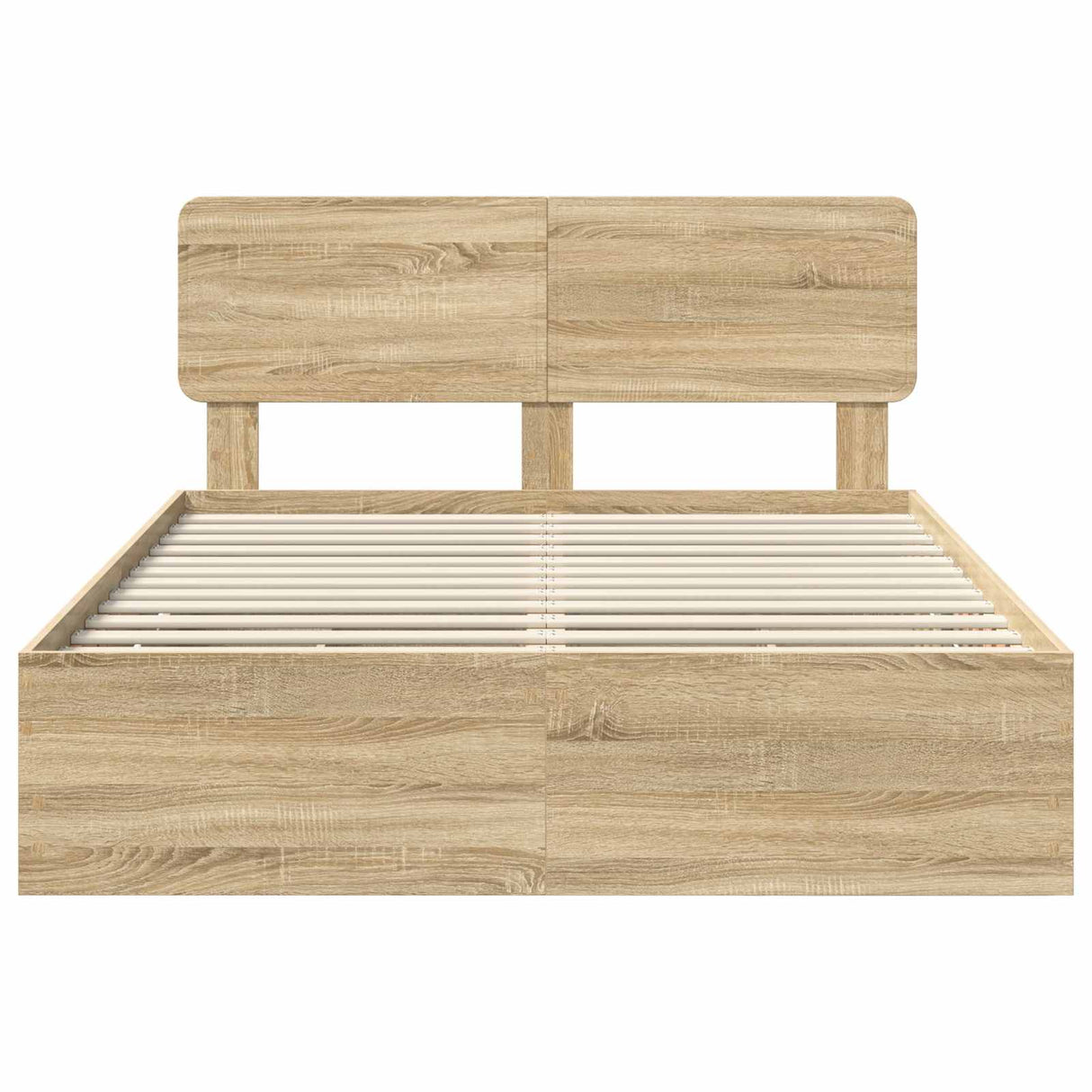 Bed Frame with Drawer Sonoma Oak 150 x 200 cm Engineered Wood