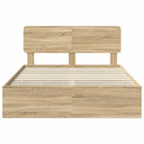 Bed Frame with Drawer Sonoma Oak 150 x 200 cm Engineered Wood