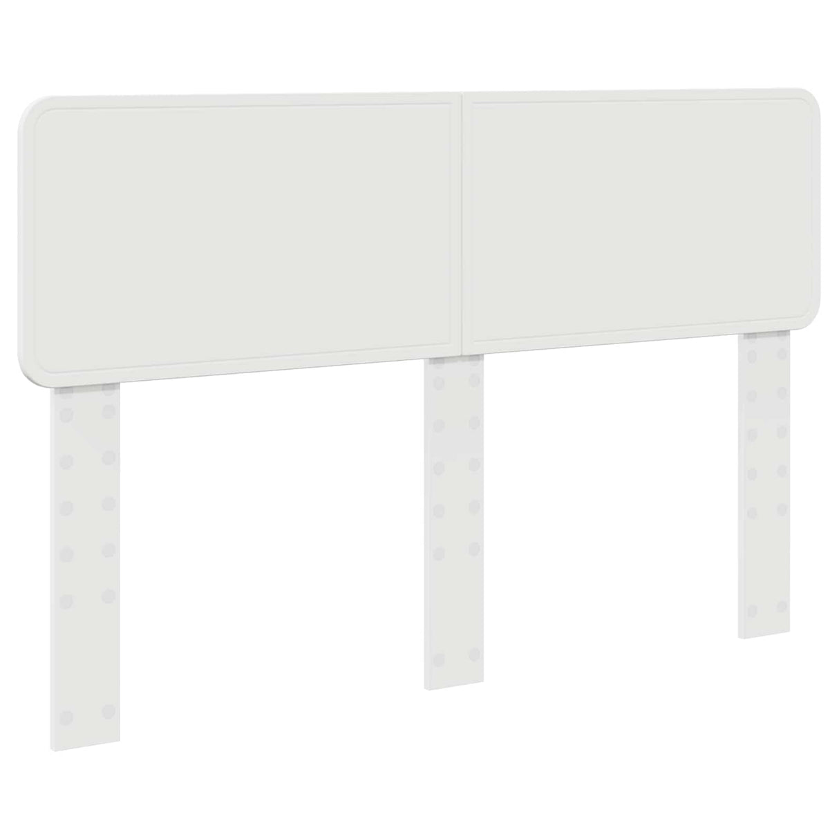 Bed Frame with Headboard White 150 x 200 cm Engineered Wood