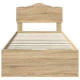 Bed Frame with Drawer Sonoma Oak 90 x 190 cm Engineered Wood