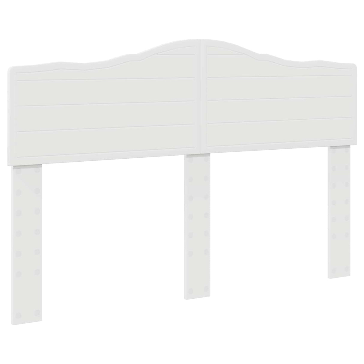 Bed Frame with Headboard White 150 x 200 cm Engineered Wood