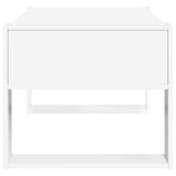 Coffee Table with Storage White 92 x 53 x 45 cm Engineered Wood - Rear View