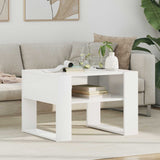 Coffee Table with Storage White 66 x 53 x 45 cm Engineered Wood