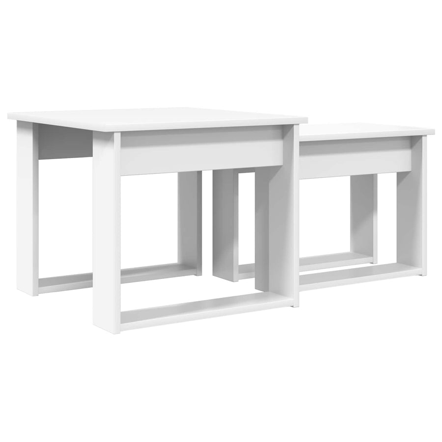 Coffee Table Set 2 pcs White 50 x 52 x 42 cm Engineered Wood