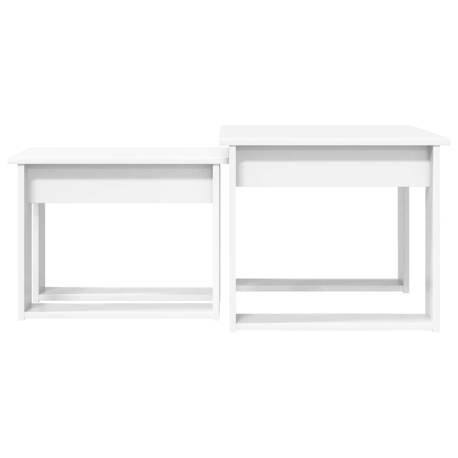 Coffee Table Set 2 pcs White 50 x 52 x 42 cm Engineered Wood