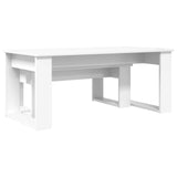 Coffee Table Set 2 pcs White Engineered Wood - Extra Image