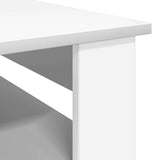 Coffee Table with Storage White 64 x 54 x 44 cm Engineered Wood - Low Angle
