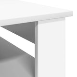 Coffee Table with Storage White 96 x 54 x 44 cm Engineered Wood - Low Angle