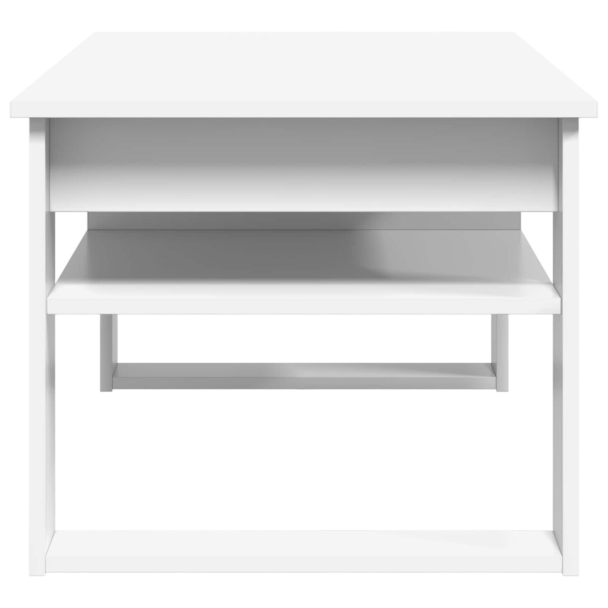 Coffee Table with Storage White 96 x 54 x 44 cm Engineered Wood