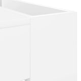 Coffee Table White 110 x 50 x 41 cm Engineered Wood - Low Angle