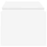 Coffee Table White 90 x 45 x 35 cm Engineered Wood - Rear View