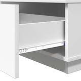 Coffee Table with Drawer White 95 x 55 x 31 cm Engineered Wood