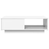 Coffee Table with Drawer White 95 x 55 x 31 cm Engineered Wood