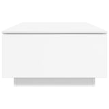 Coffee Table with Drawer White 95 x 55 x 31 cm Engineered Wood