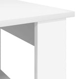 Coffee Table White 72 x 50 x 50 cm Engineered Wood - Low Angle