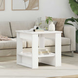Coffee Table White 51 x 50 x 50 cm Engineered Wood