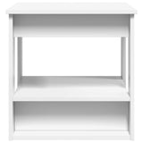 Coffee Table White 51 x 50 x 50 cm Engineered Wood - Rear View